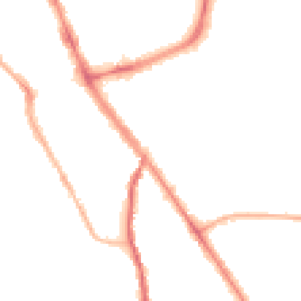 Night-time road noise heatmap for SK1 3GN