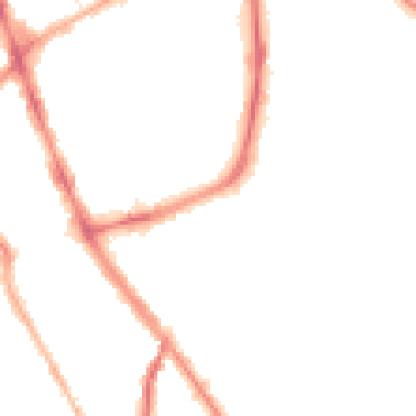 Night-time road noise heatmap for SK1 3JA