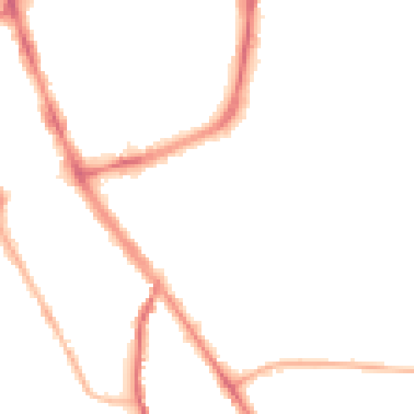 Night-time road noise heatmap for SK1 3JP