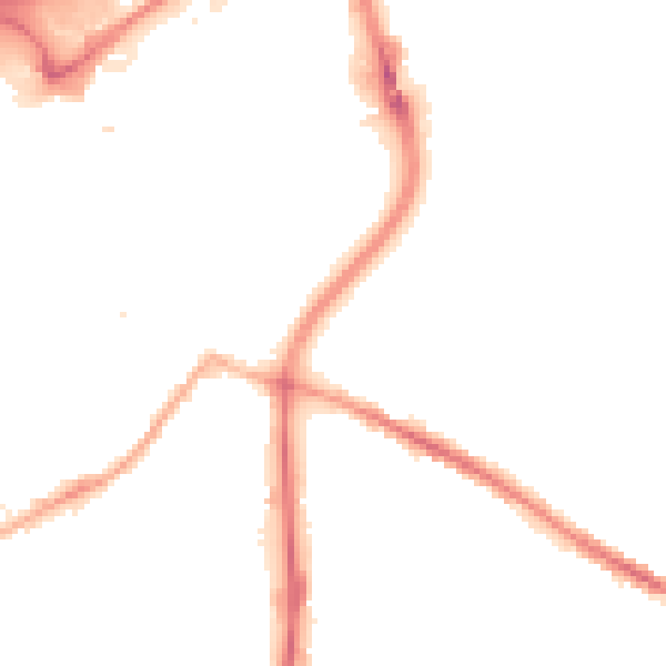 Night-time road noise heatmap for SK1 4AD