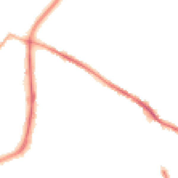 Night-time road noise heatmap for SK1 4EH