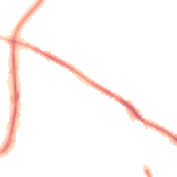 Night-time road noise heatmap for SK1 4ER