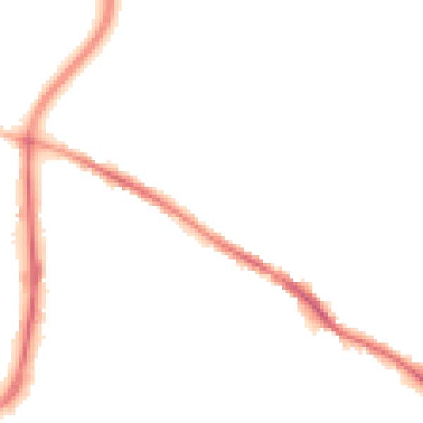 Night-time road noise heatmap for SK1 4HD