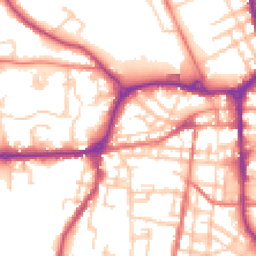 Daytime road noise heatmap for SK10 1AJ