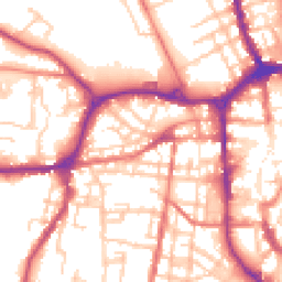 Daytime road noise heatmap for SK10 1AZ