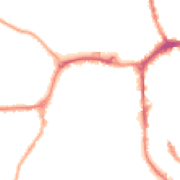 Night-time road noise heatmap for SK10 1AZ