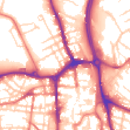 Daytime road noise heatmap for SK10 1DH