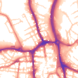 Daytime road noise heatmap for SK10 1DJ