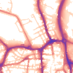 Daytime road noise heatmap for SK10 1DW