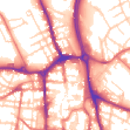 Daytime road noise heatmap for SK10 1EW