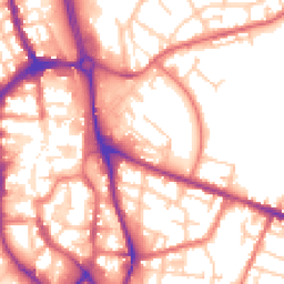 Daytime road noise heatmap for SK10 1GD