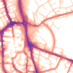 Daytime road noise heatmap for SK10 1GE
