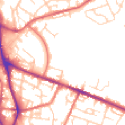 Daytime road noise heatmap for SK10 1GR