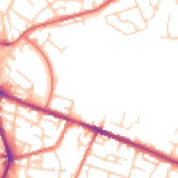 Daytime road noise heatmap for SK10 1GX