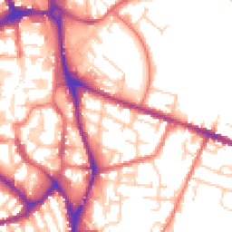 Daytime road noise heatmap for SK10 1JJ