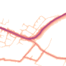 Daytime road noise heatmap for SK10 1QS
