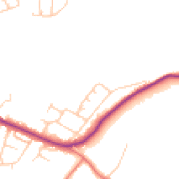 Daytime road noise heatmap for SK10 1QU