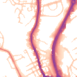 Daytime road noise heatmap for SK10 2ES