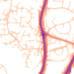 Daytime road noise heatmap for SK10 2JL