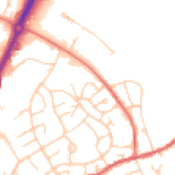 Daytime road noise heatmap for SK10 2NP