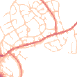 Daytime road noise heatmap for SK10 2QB