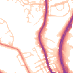 Daytime road noise heatmap for SK10 2SL
