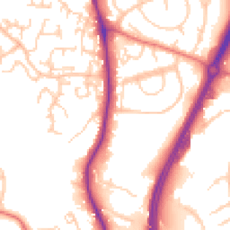 Daytime road noise heatmap for SK10 2SS