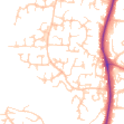 Daytime road noise heatmap for SK10 2TZ