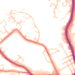 Daytime road noise heatmap for SK10 3AT