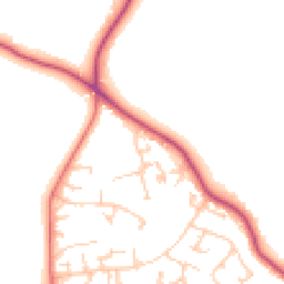 Daytime road noise heatmap for SK10 3ED