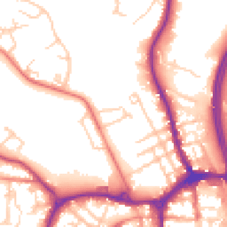 Daytime road noise heatmap for SK10 3FZ