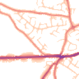 Daytime road noise heatmap for SK10 3GS