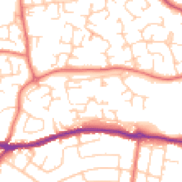 Daytime road noise heatmap for SK10 3GZ