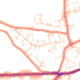 Daytime road noise heatmap for SK10 3JU