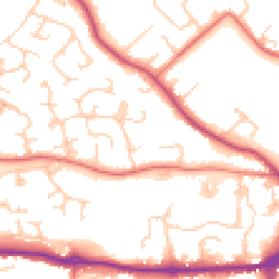 Daytime road noise heatmap for SK10 3PJ