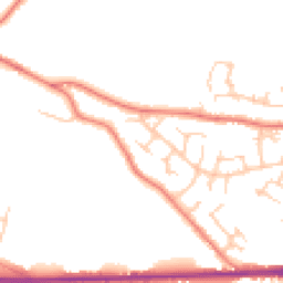 Daytime road noise heatmap for SK10 3PY