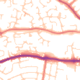 Daytime road noise heatmap for SK10 3SH