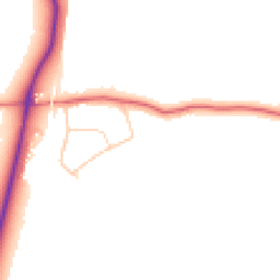Daytime road noise heatmap for SK10 4NB