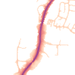 Daytime road noise heatmap for SK10 4NR