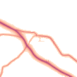 Daytime road noise heatmap for SK10 4SQ
