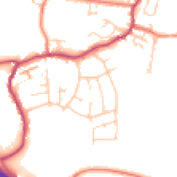Daytime road noise heatmap for SK10 5EQ