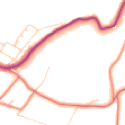 Daytime road noise heatmap for SK11 0AE