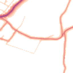 Daytime road noise heatmap for SK11 0AG