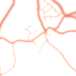 Daytime road noise heatmap for SK11 0DZ