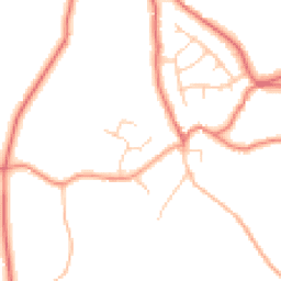 Daytime road noise heatmap for SK11 0EE