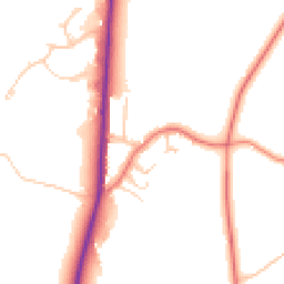 Daytime road noise heatmap for SK11 0LF