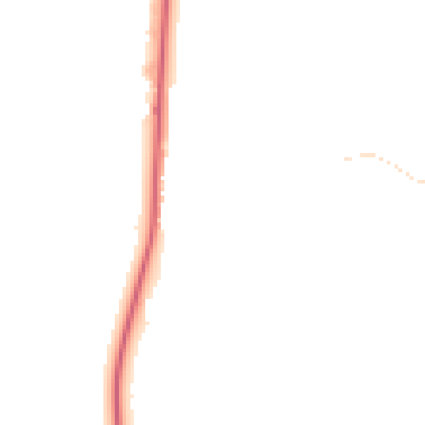 Night-time road noise heatmap for SK11 0LL