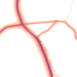 Daytime road noise heatmap for SK11 0QD