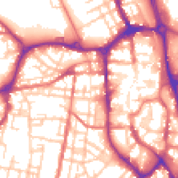 Daytime road noise heatmap for SK11 6EG
