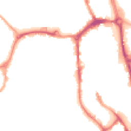 Night-time road noise heatmap for SK11 6EG